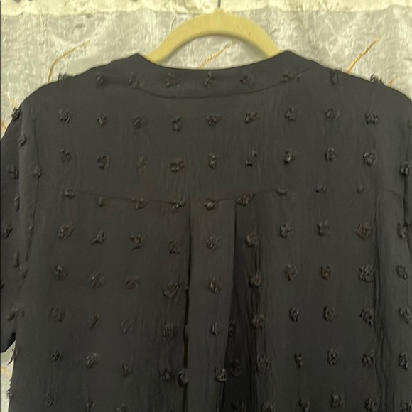 CHARLIE B Black Mandarin Collar Blouse - Picture 7 of 7